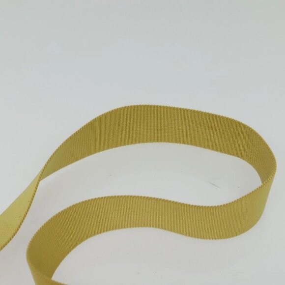 CHANEL New Travel Shoulder Bag Nylon Yellow Silver CC Auth - Picture 7 of 15